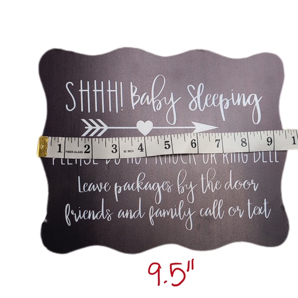 “Shhh baby sleeping” front door sign - Picture 8 of 8